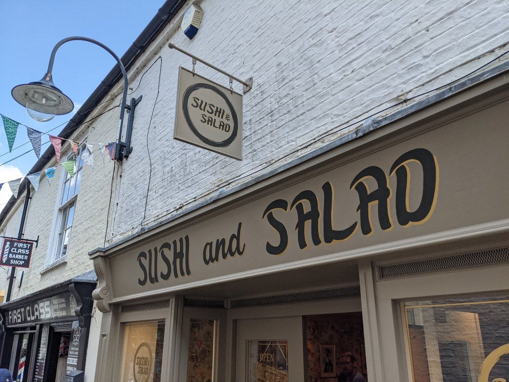 Breaking bread with Sushi & Salad