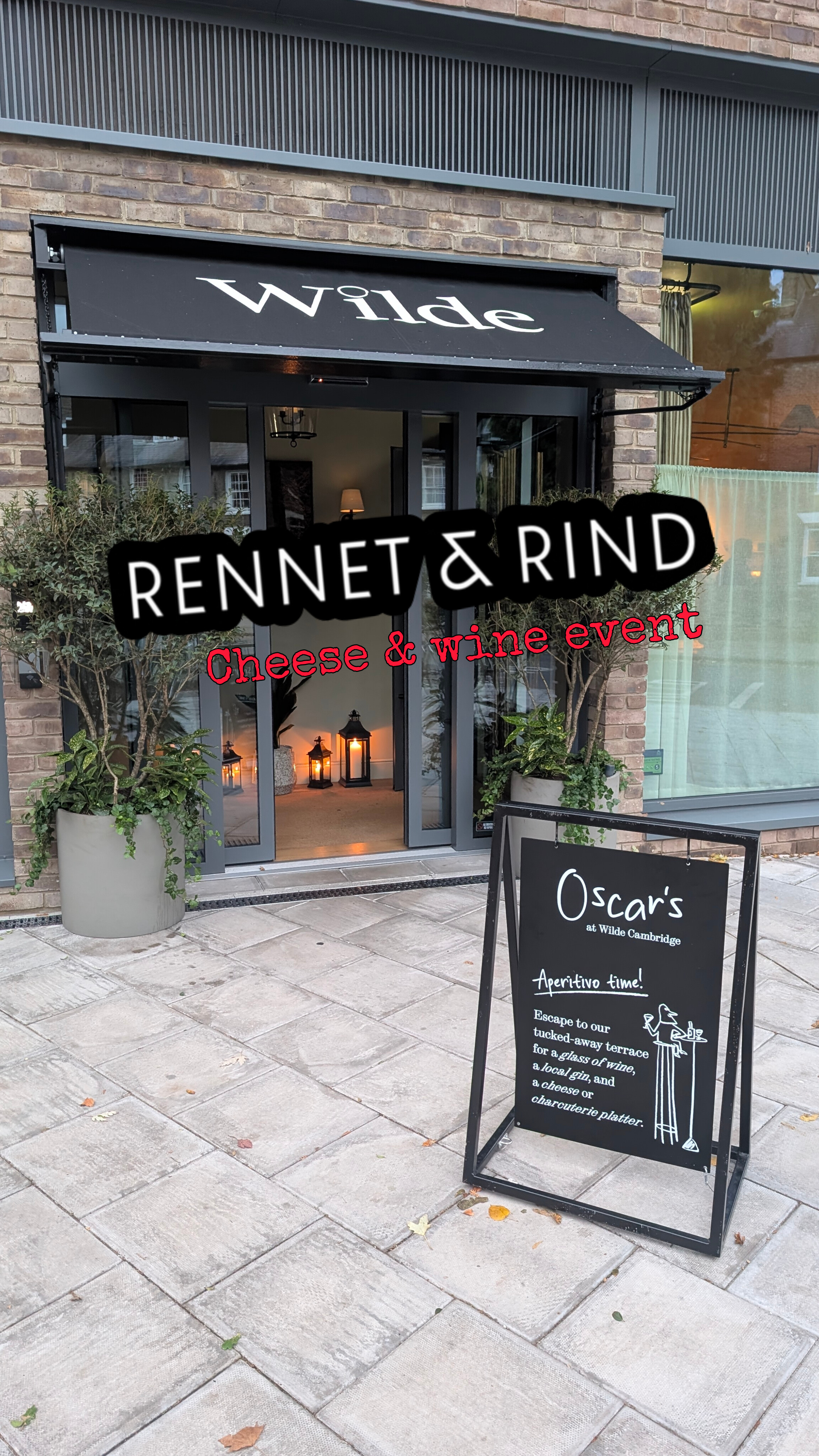 Cheese & Wine event with Rennet & Rind @ Oscar’s at Wilde 🧀🍷